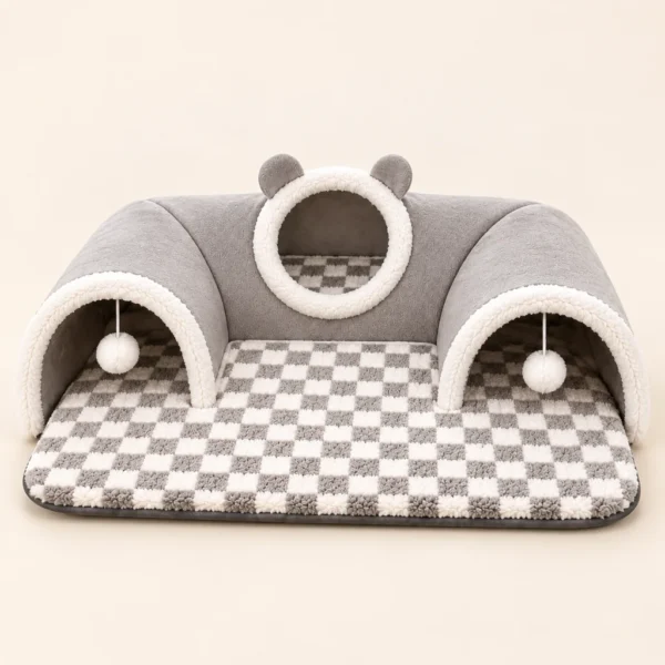 Cama túnel 2 en 1 para gatos