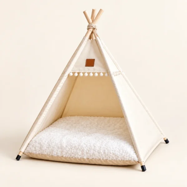 Carpa tipi desmontable para mascotas