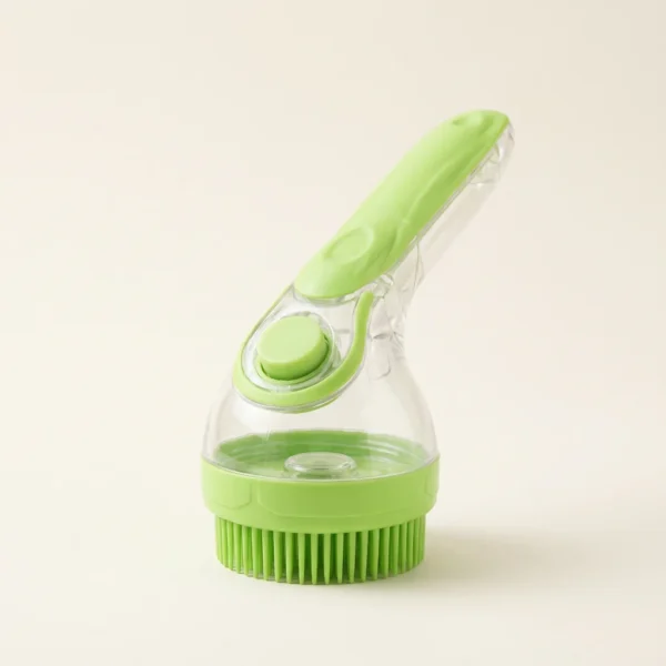Cepillo de baño con dosificador de champú
