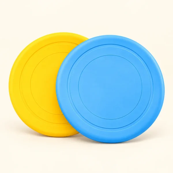 Frisbee de silicona para perros, pack de 2