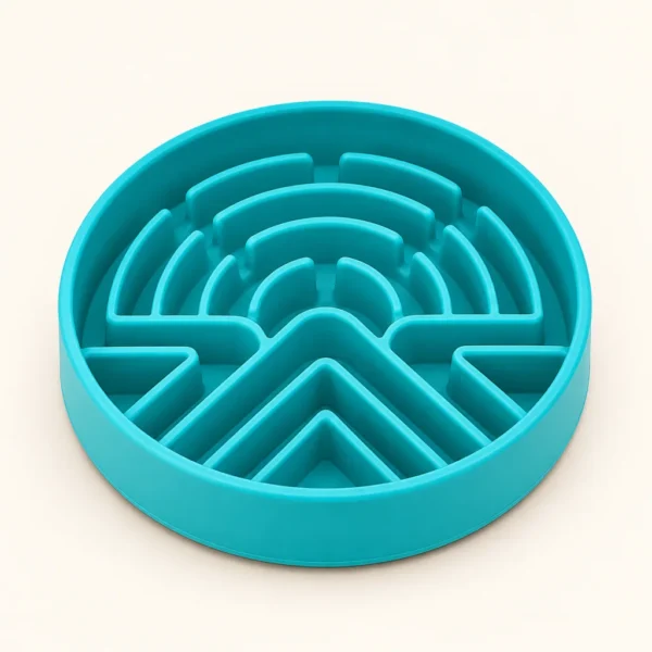 Comedero lento de silicona con laberinto, 20 × 20 cm
