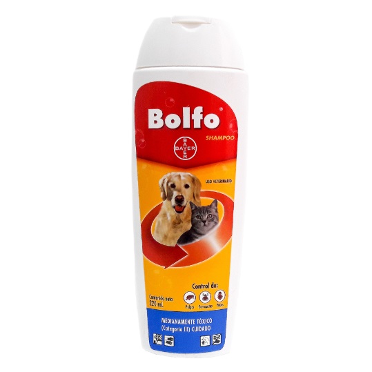 Frasco de shampoo Bolfo de 220 ml para perros y gatos